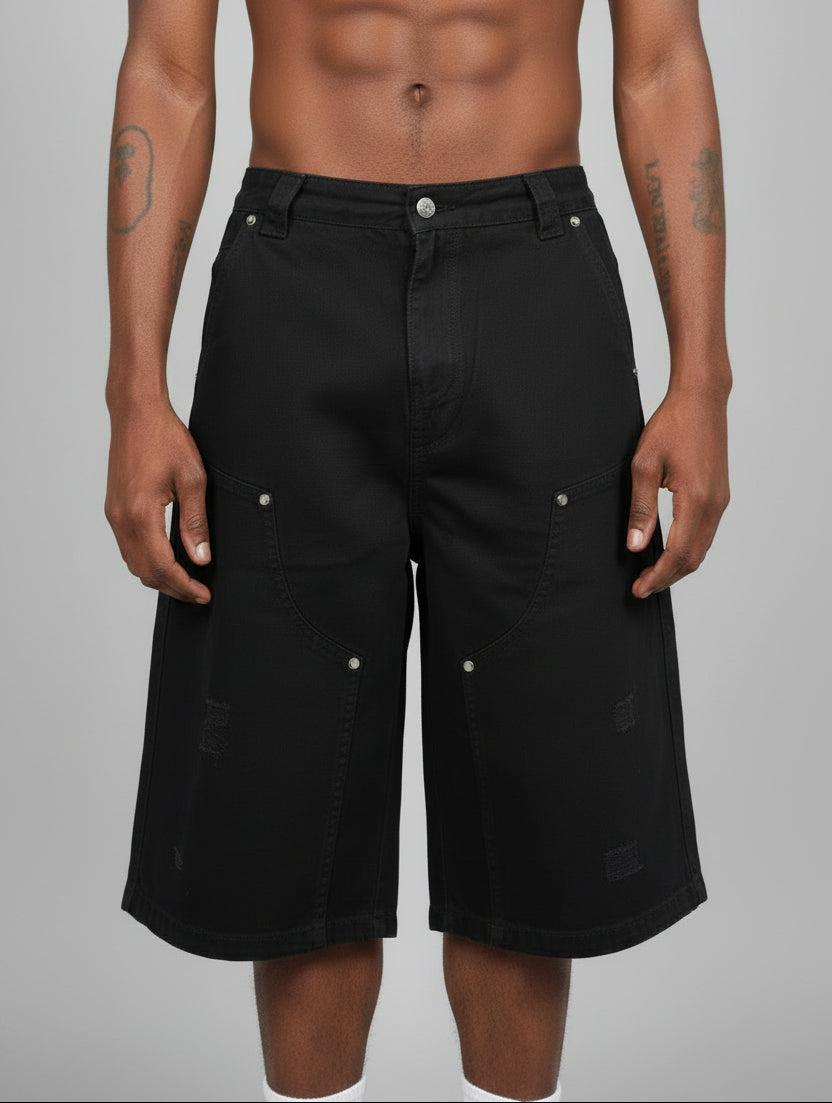 Stolo Clothing Co FORGED™ Heavyweight Distressed Unisex Carpenter Jorts (310GSM)