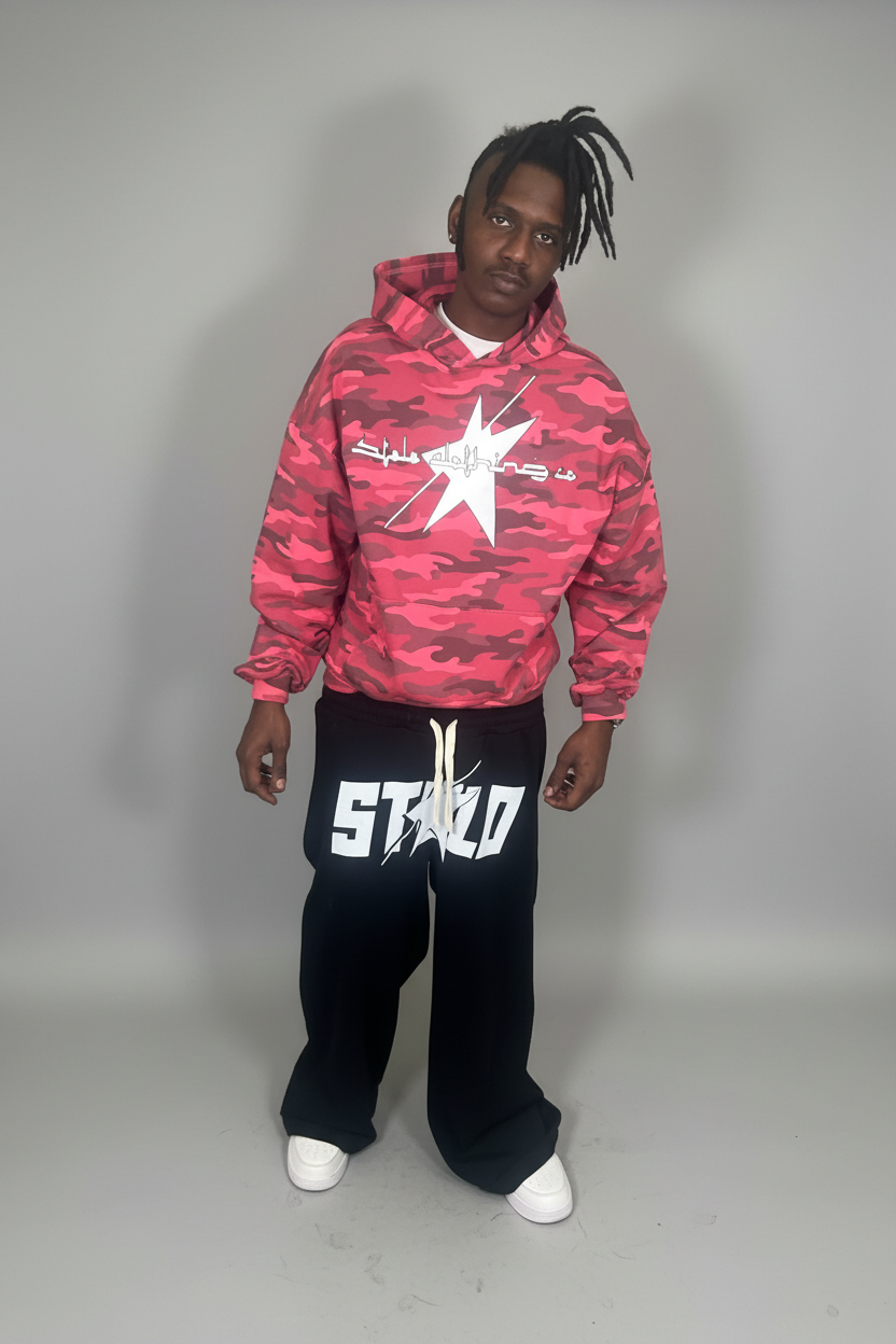 Stolo Clothing Co LOGO ROSE CAMO Heavyweight Hoodie (420 GSM)