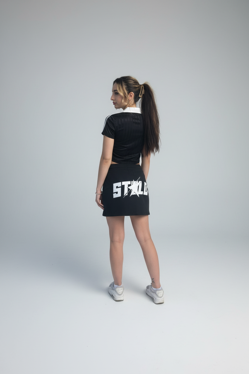 Stolo Clothing Co STARCHILD REBORN Cropped Jersey Polo Tee