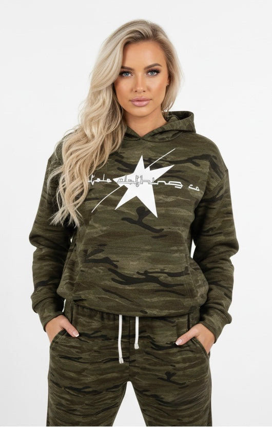 Stolo Clothing Co LOGO X STARCHILD Unisex Heavyweight Camo Hoodie (400GSM)