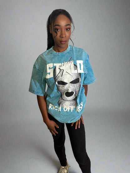 Stolo Clothing Co Rich Off Risk Snow Washed Tee