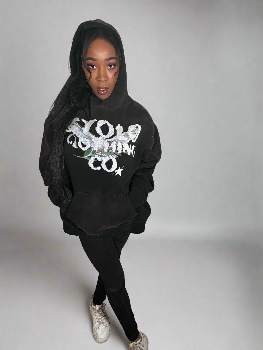 Stolo Clothing Co Birdies Classic Fleece Hoodie (BLACK)