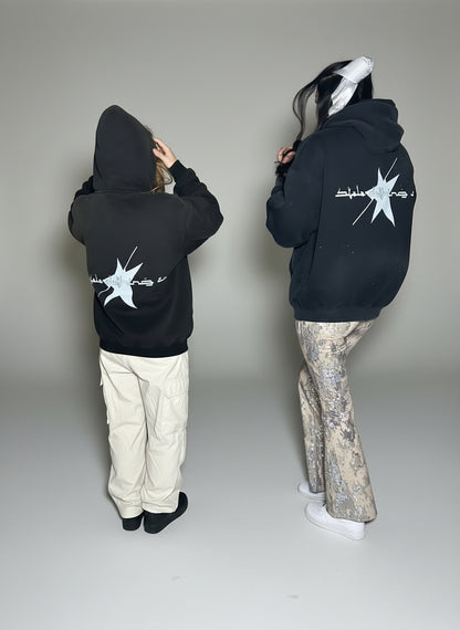 Stolo Clothing Co Rich Off Risk Monkey Washed Dyed Fleece Hoodie