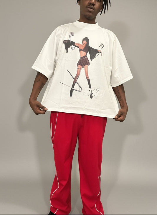 Stolo Clothing Co PAIN PIN Oversized Cropped Boxy Tee