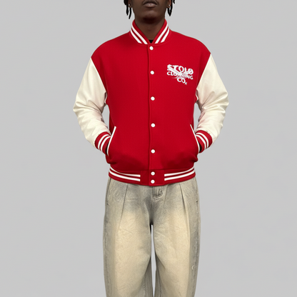 Limited Edition Stolo Clothing Co Birdies Fleece Two-Tone Varsity Jacket