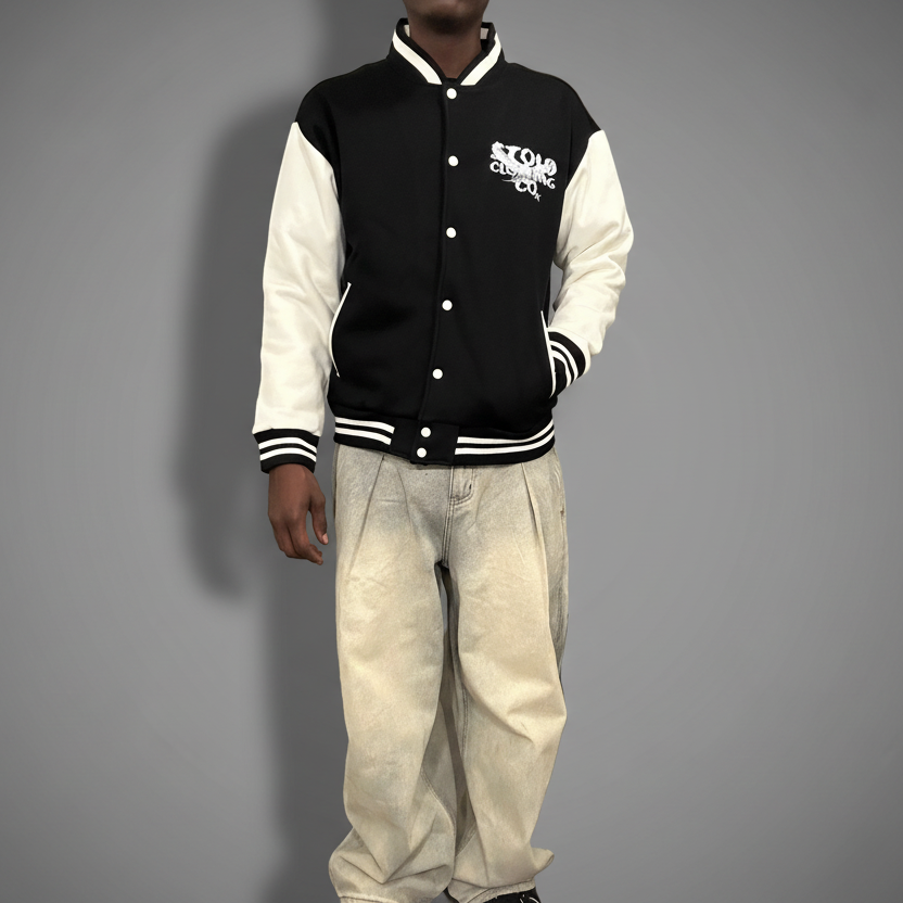 Limited Edition Stolo Clothing Co Birdies Fleece Two-Tone Varsity Jacket