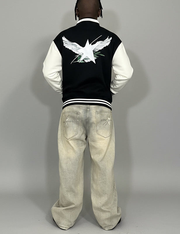 Limited Edition Stolo Clothing Co Birdies Fleece Two-Tone Varsity Jacket