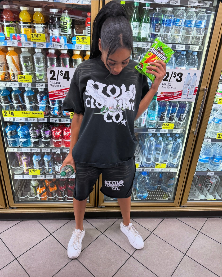 Stolo Clothing Co Birdies Heavyweight Tiger Stripes Shorts