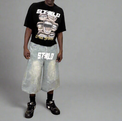 Limited Editon Stolo Clothing Co STILL SHINING French Terry Raw Edge Tee