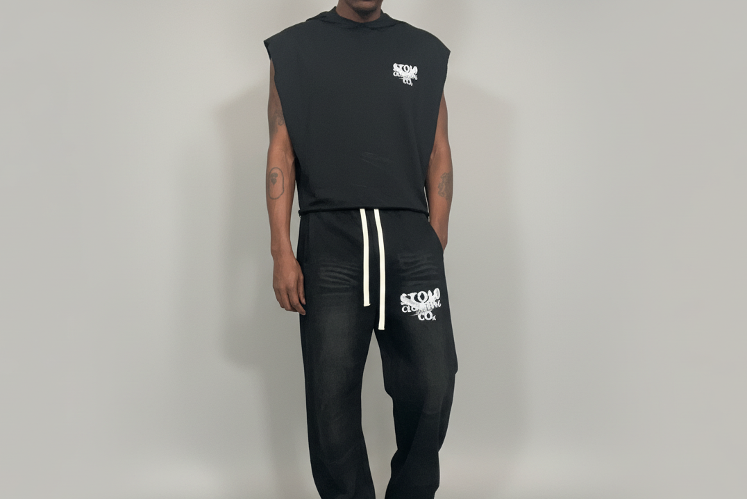 Stolo Clothing Co Birdies Sun Faded Curved Blade Sweatpants