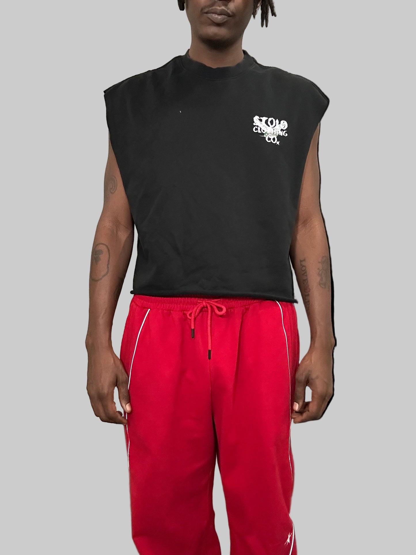 Stolo Clothing Co Birdies Minimalistic French Terry Boxy Tank Top Tee