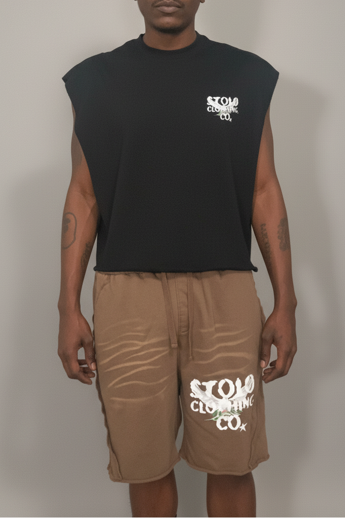 Stolo Clothing Co Birdies Minimalistic French Terry Boxy Tank Top Tee