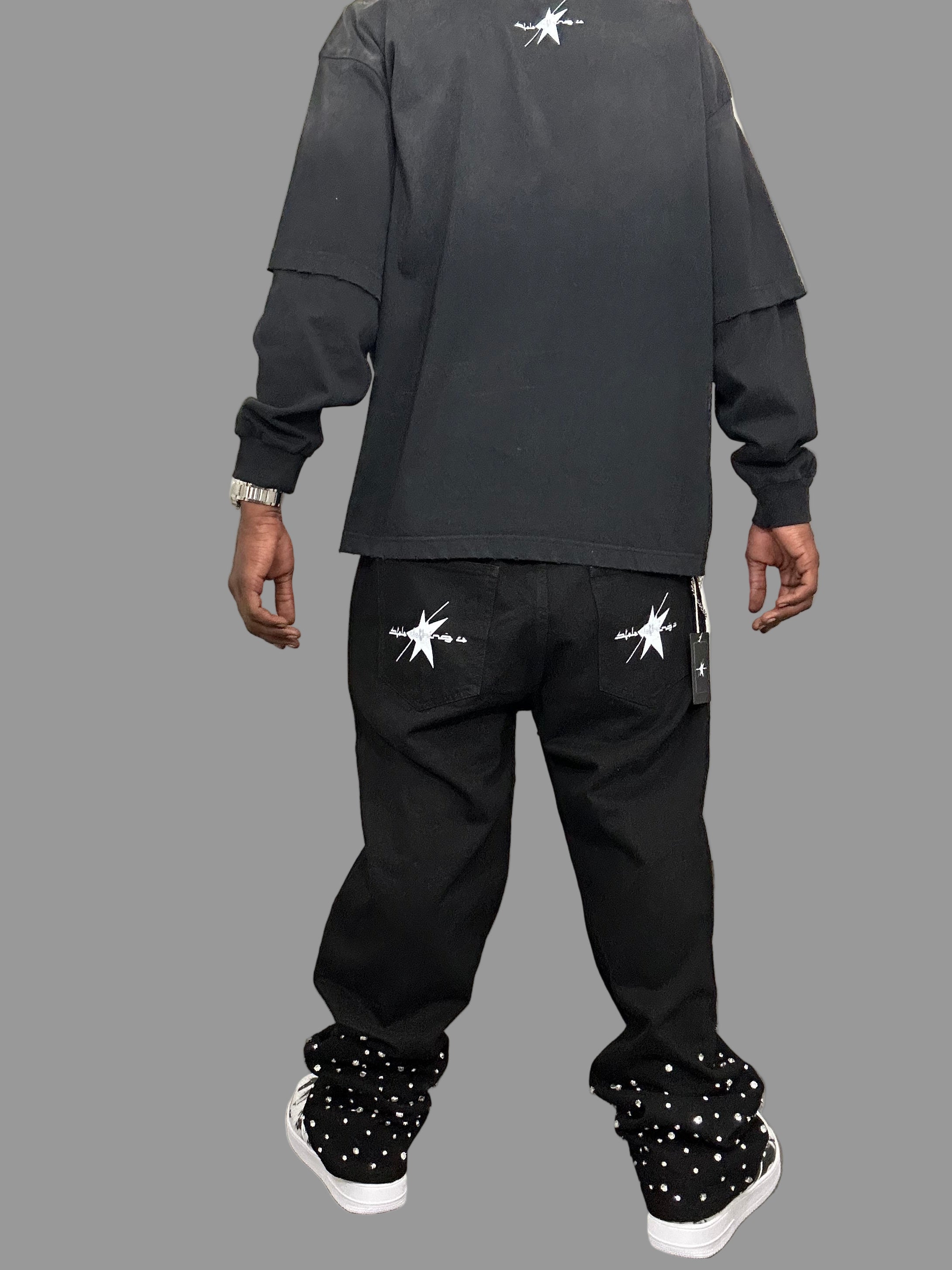 Stolo Clothing Co EVIL NUN Sun Faded Hand-Frayed Double Layered Tee