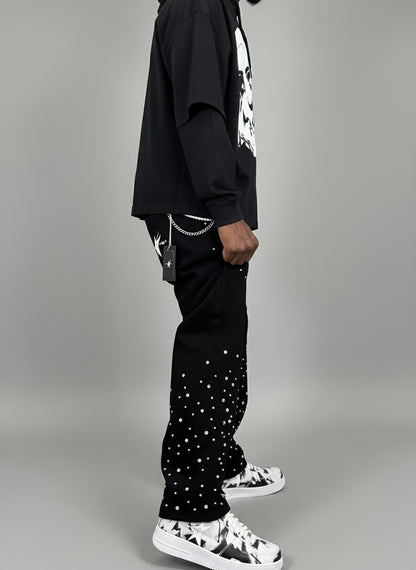 Stolo Clothing Co EVIL NUN Sun Faded Hand-Frayed Double Layered Tee