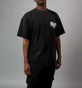 Stolo Clothing Co Birdies Minimalistic Hand-Frayed Sunfaded Tee [ BLACK , PINK & BLUE ]