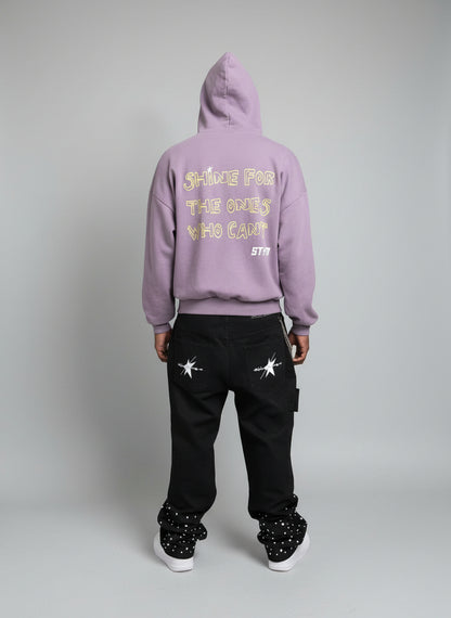 Limited Edition Stolo Clothing Co Still Shining x World Wide Cropped Double-Zip Up Hoodie