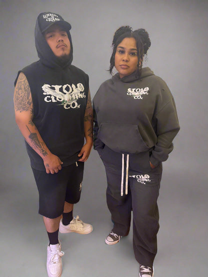 Stolo Clothing Co Birdies Sun Faded Raw Edge Cotton Shorts