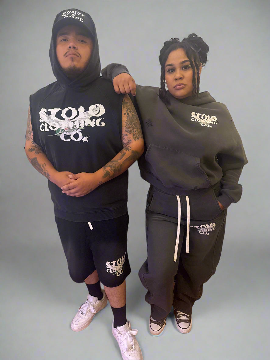 Stolo Clothing Co Birdies Sun Faded Curved Blade Sweatpants