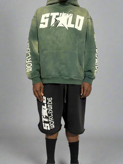 Stolo Clothing Co Starchild x World Wide Oversized Baggy Shorts