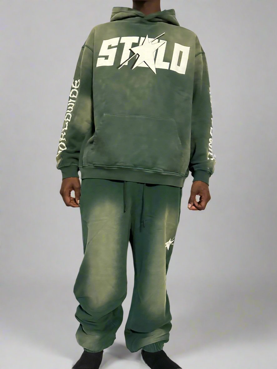 Stolo Clothing Co Starchild x World Wide Heavyweight Sun Faded Hoodie