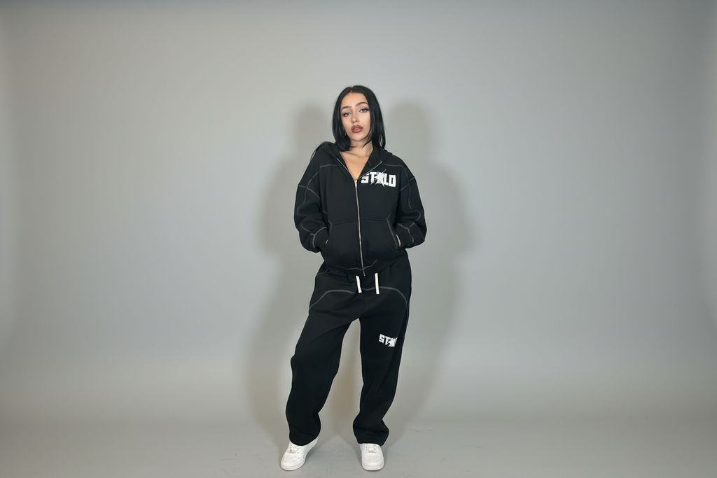 Stolo Clothing Co STARCHILD Stitched Boxy Fleece Zip Hoodie