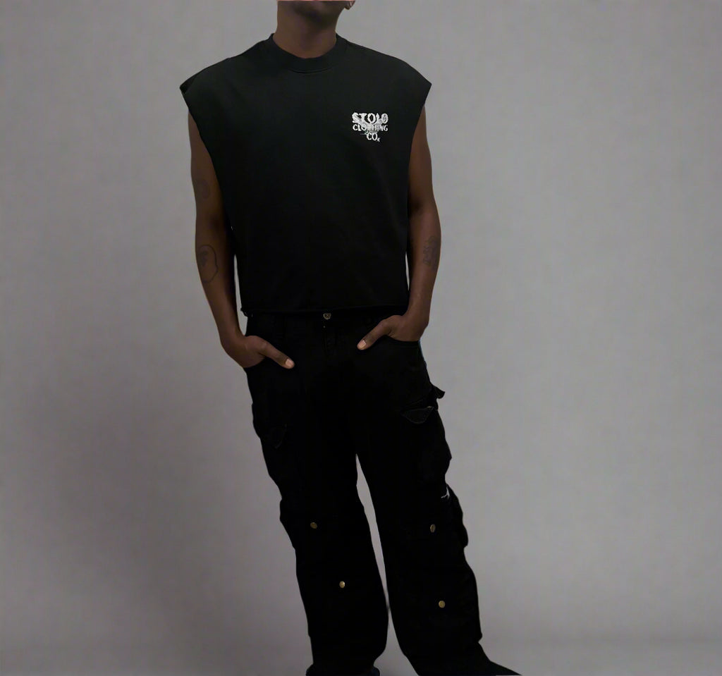 Stolo Clothing Co Birdies Minimalistic French Terry Boxy Tank Top Tee