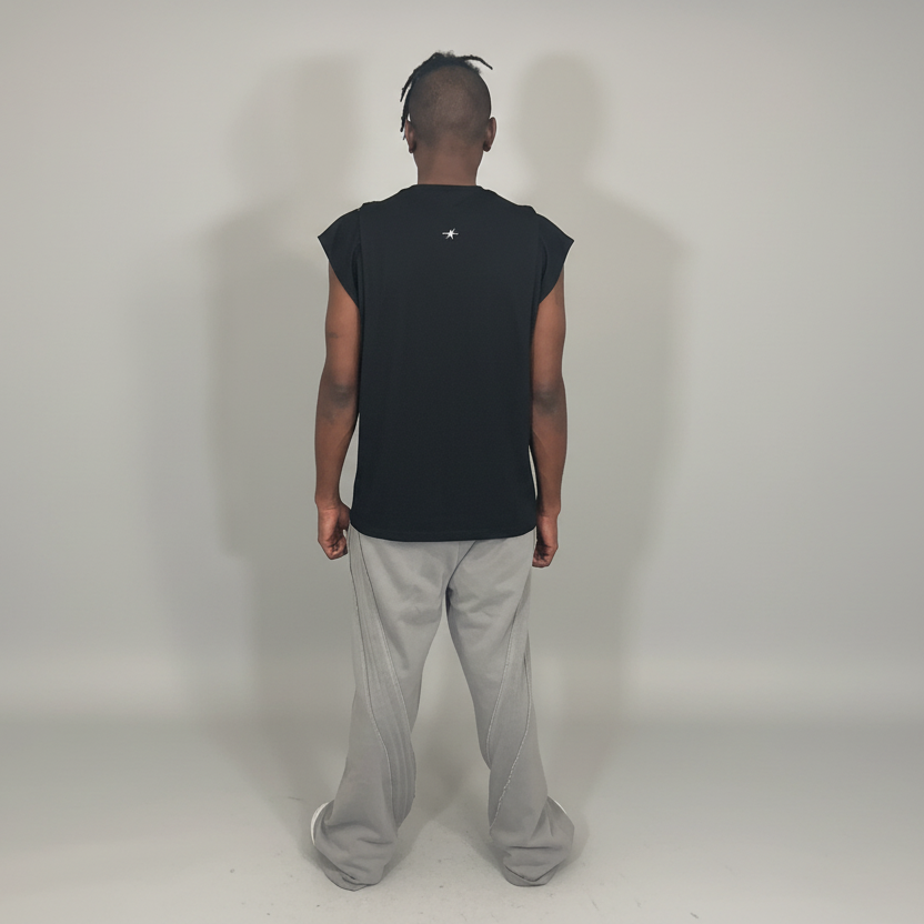 Stolo Clothing Co PROJECT 08 Snow Washed Tape Raw Edge Sweatpants