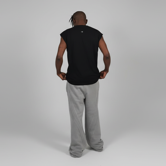 Stolo Clothing Co LOGO Spliced Panel Sleeveless Muscle Tee