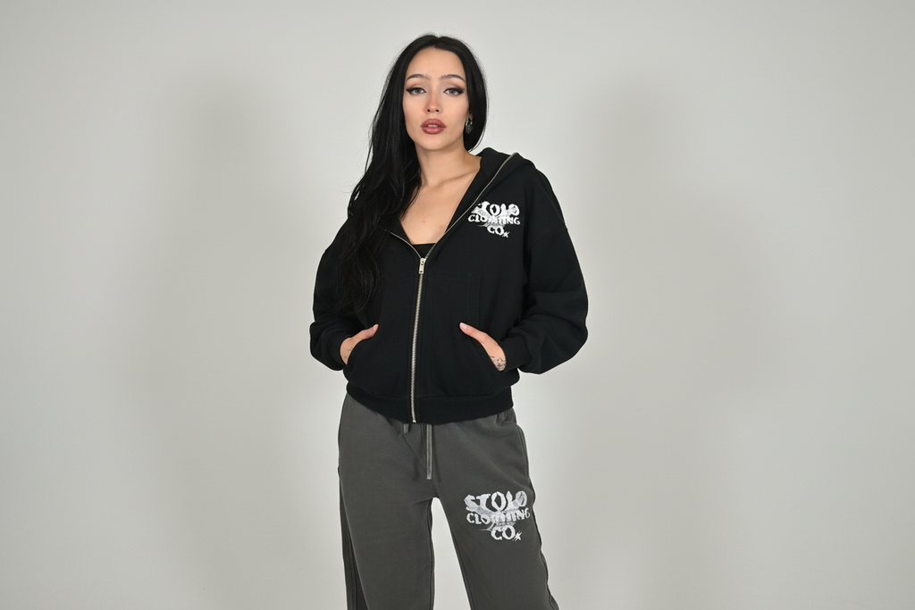 Stolo Clothing Co Birdies Snow Washed Raw Edge Sweatpants