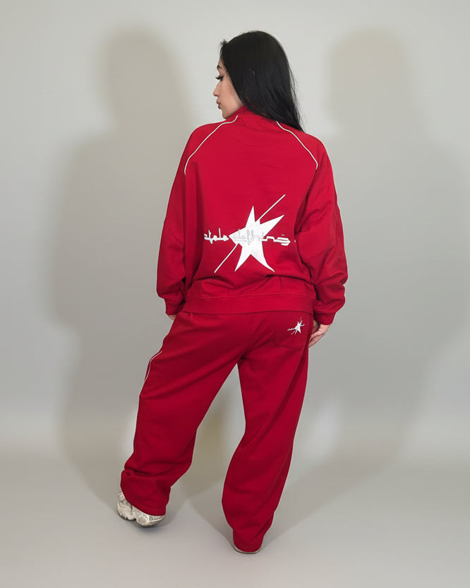 Stolo Clothing Co Essential Reflection Striped Straight-Leg Sweatpants