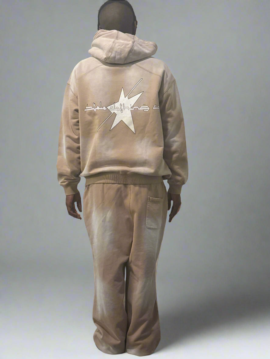 Stolo Clothing Co STARCHILD Minimalistic Sun Faded Heavyweight Fleece Hoodie