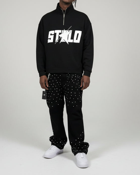 Stolo Clothing Co STARCHILD Classic Quarter-Zip Fleece Long Sleeve Tee
