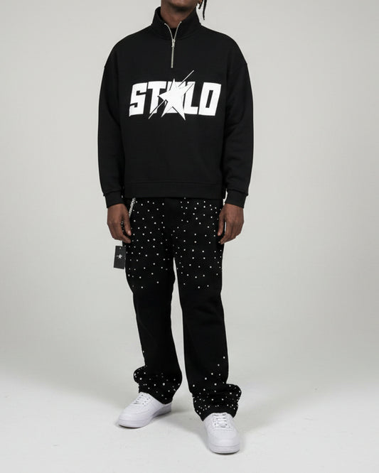 Stolo Clothing Co STARCHILD Classic Quarter-Zip Fleece Long Sleeve Tee