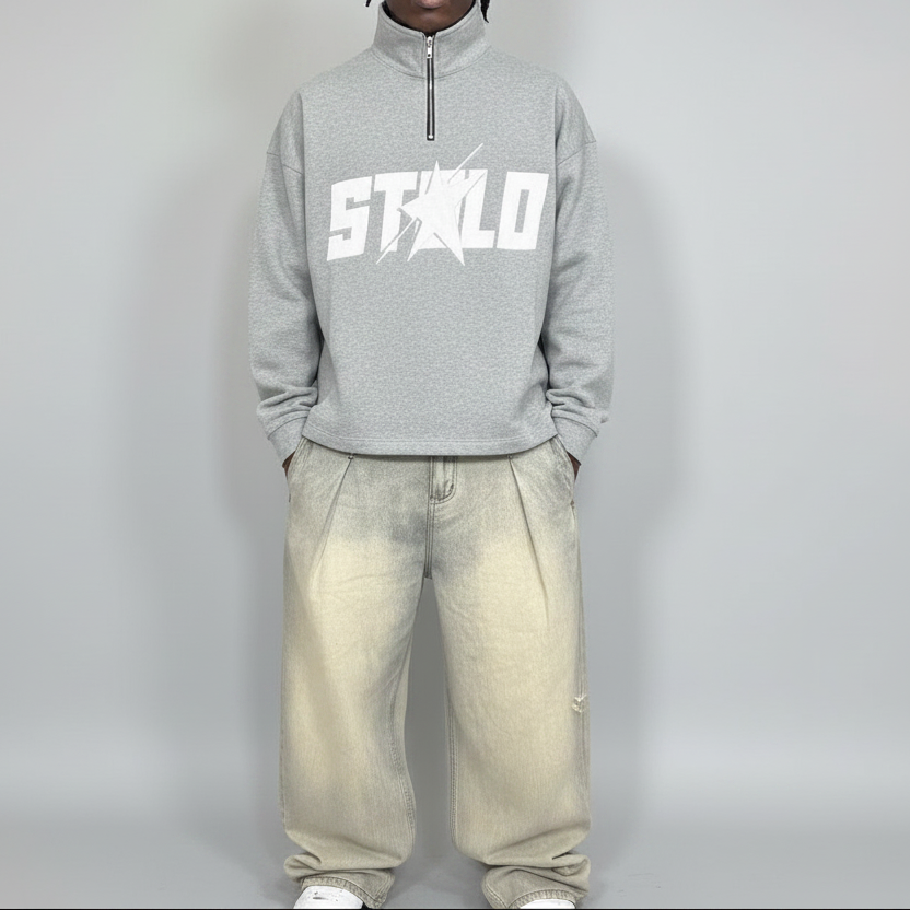 Stolo Clothing Co STARCHILD Quarter-Zip Fleece Long Sleeve Tee (320 GSM)