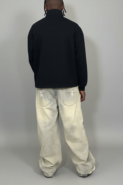 Stolo Clothing Co STARCHILD Classic Quarter-Zip Fleece Long Sleeve Tee