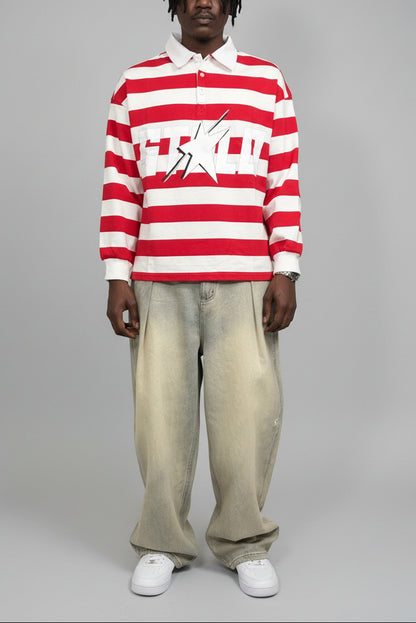 Stolo Clothing Co STARCHILD WHERES WALDO Striped Polo Tee