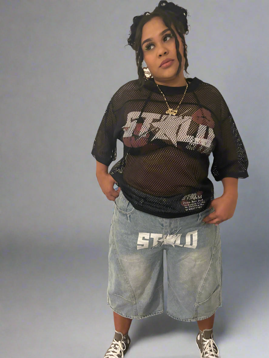 Stolo Clothing Co LUV U Oversized Boxy Jersey Tee