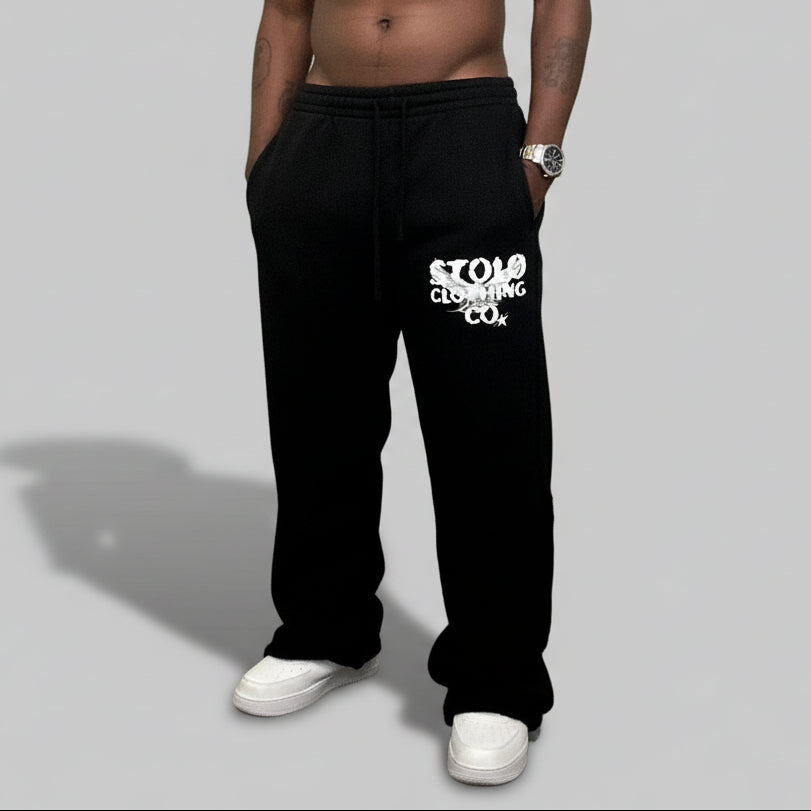 Stolo Clothing Co Birdies Snow Washed Raw Edge Sweatpants