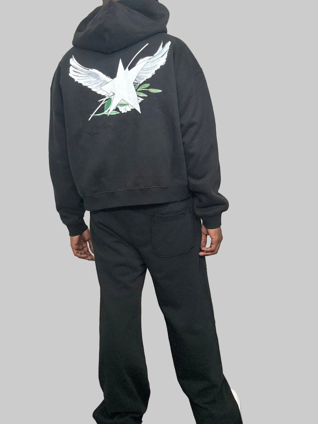 Stolo Clothing Co Birdies Classic Oversized Fleece Boxy Double Zip Up Hoodie