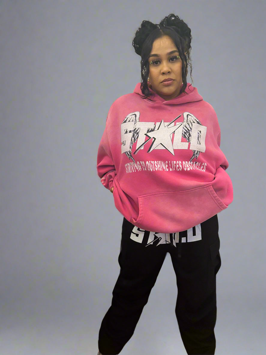 Stolo Clothing Co STARCHILD Easter Pink Oversized Fleece Hoodie