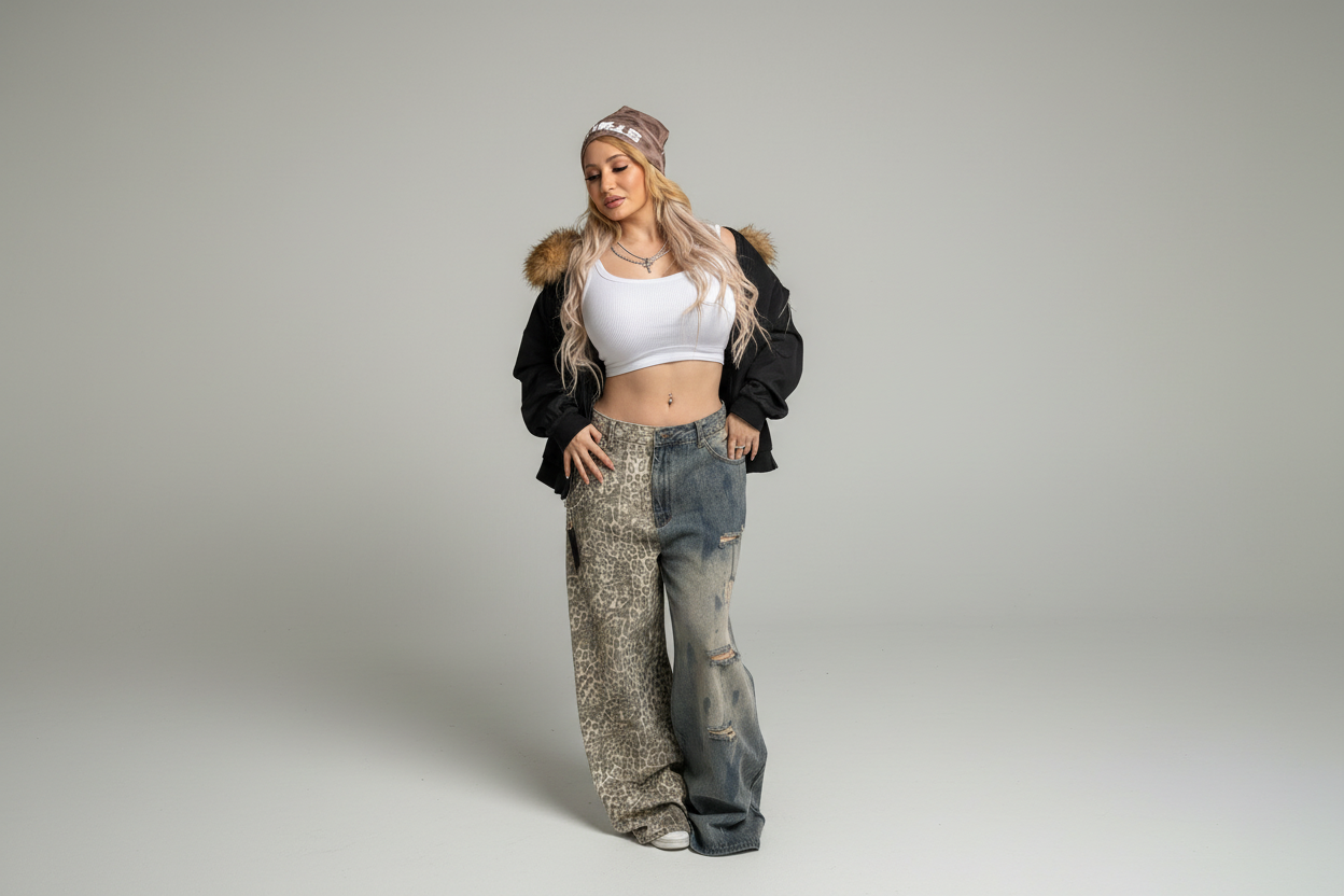 Stolo Clothing Co STARCHILD Leopard Print Knitted Beanie