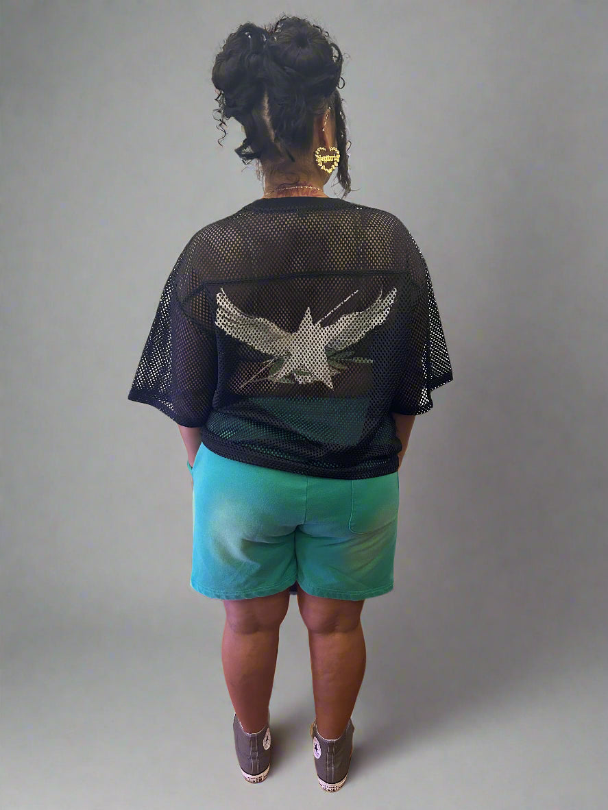 Stolo Clothing Co Birdies Sun Faded Raw Edge Cotton Shorts