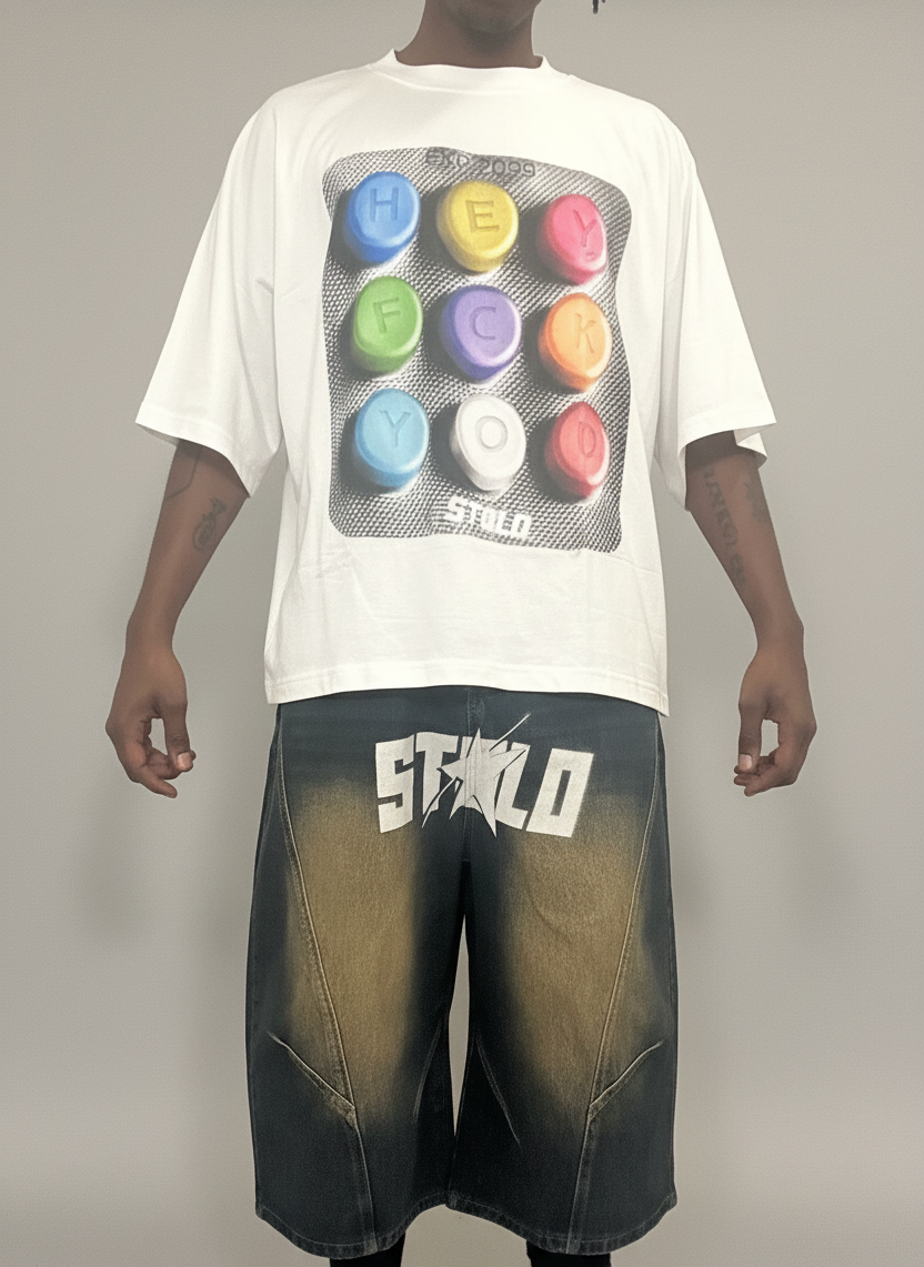 Stolo Clothing Co PAIN PILL Oversized Boxy Tee