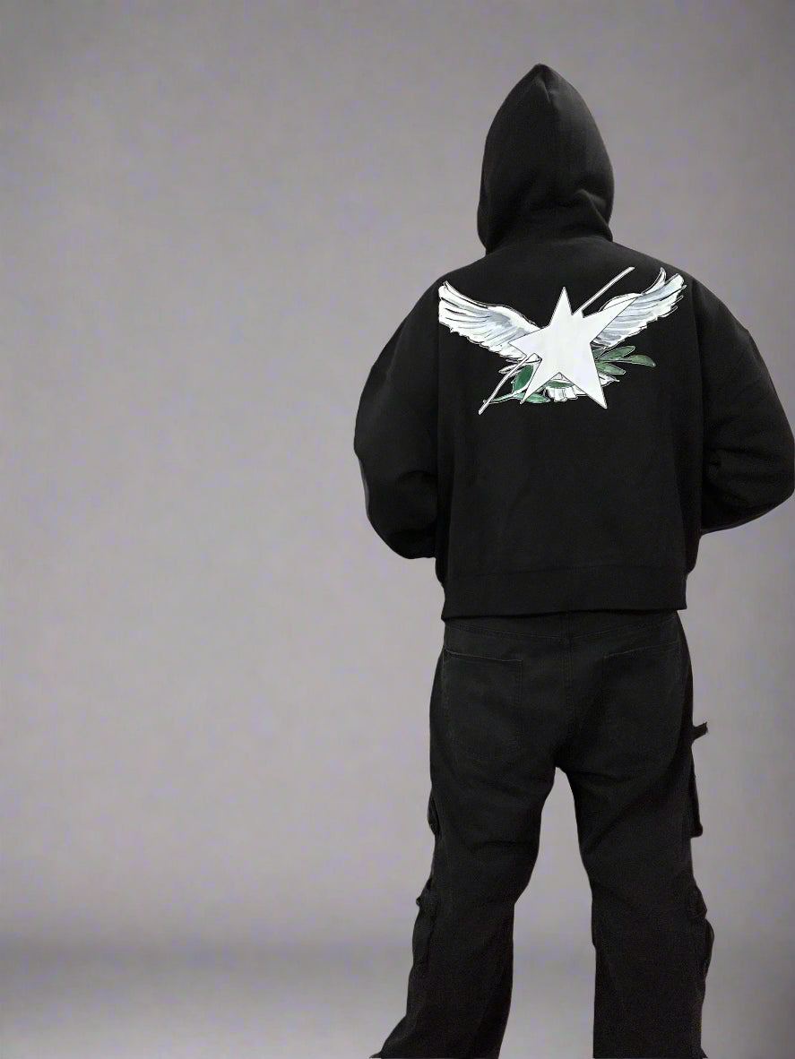 Stolo Clothing Co Birdies Fleece Full Zip-Up Boxy Hoodie