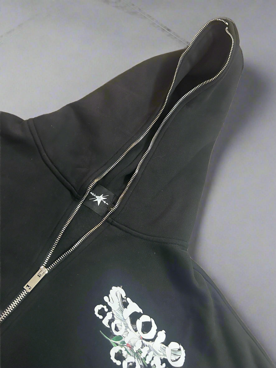 Stolo Clothing Co Birdies Fleece Full Zip-Up Boxy Hoodie