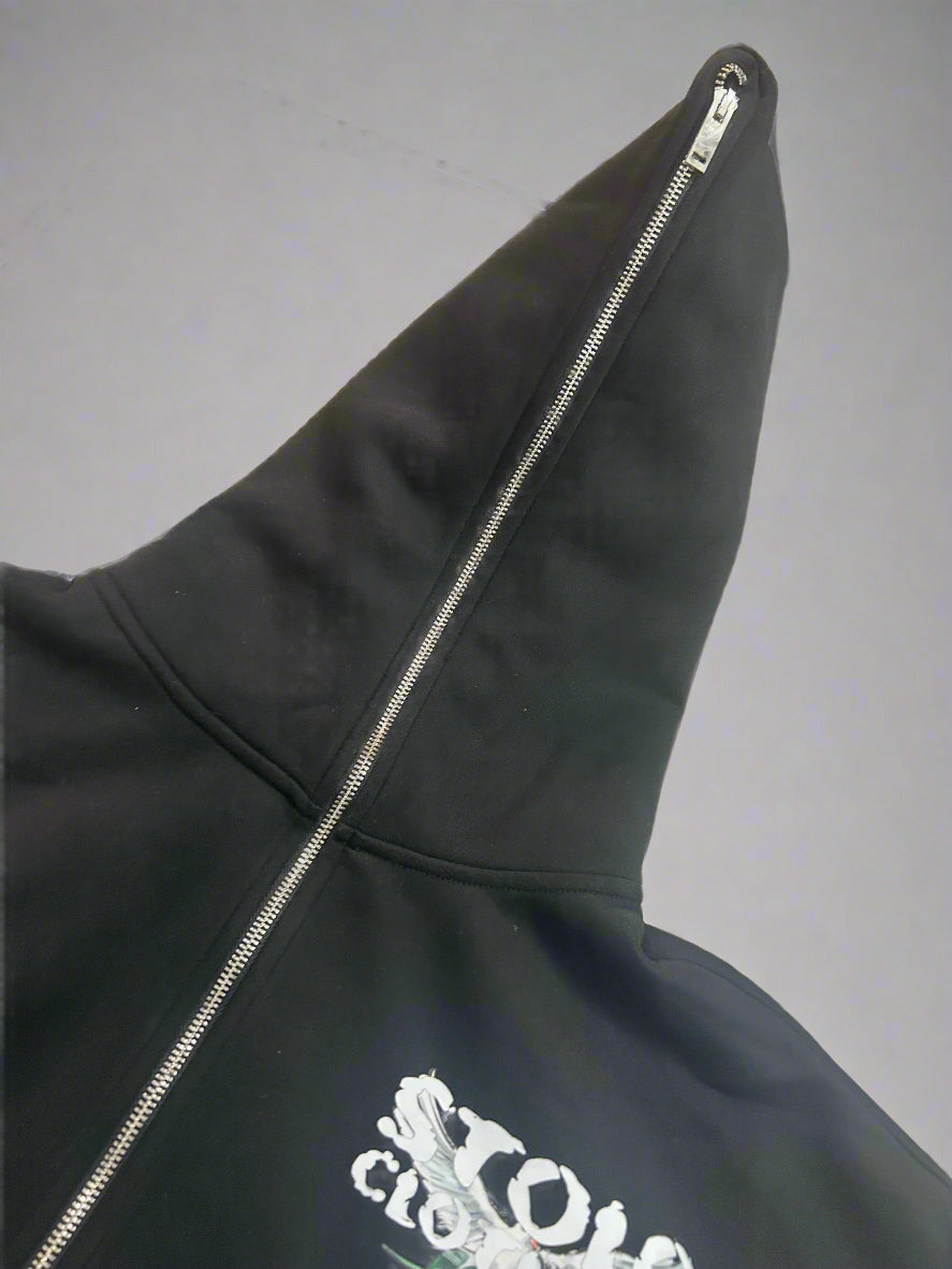 Stolo Clothing Co Birdies Fleece Full Zip-Up Boxy Hoodie