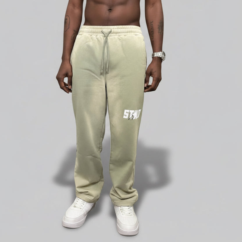 Stolo Clothing Co STARCHILD Sun Faded Raw Edge Straight-Leg Sweatpants