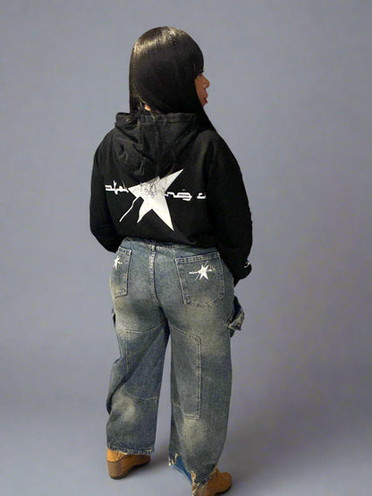 Stolo Clothing Co LUV U X WORLDWIDE Heavyweight Cropped Hoodie