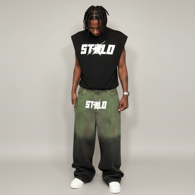 Stolo Clothing Co STARCHILD French Terry Boxy Cropped Tank Top Tee