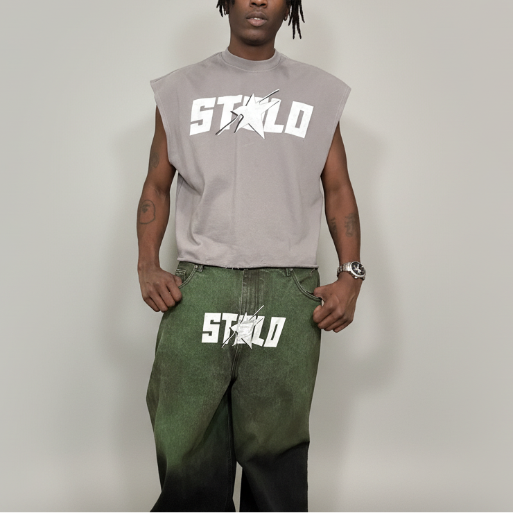 Stolo Clothing Co STARCHILD French Terry Boxy Cropped Tank Top Tee